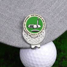Men's Golf Ball Marker With Magnetic Hat Clip, Funny Golf Accessories, Gift For Golfers, Unique Birthday Gift For Male Golf Enthusiasts - Suitable For Golf Caps/Sun Hats - Green - View 4