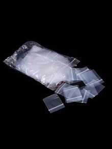 100pcs Reusable Clear Jewelry Bags, Self-Sealing Bags And Zipper Bags; Various Mini Self-Sealing Bags For Jewelry Packaging And Storage; Dust-Proof, Waterproof, Moisture-Proof, Good Sealing Performance, Making Your Life More Convenient; Suitable For Powder Packaging, Electronic Chip Sample Bags, Jewelry Necklace, Ring And Bracelet Storage Bags, And Daily Home Storage Bags. - Multicolor - View 5