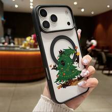 Funda Magnética para Teléfono Compatible con iPhone 17 Air/16/15/14/13/12/11 Pro, Pro Max, Plus, X/XS/XS Max, Compatible con Samsung Galaxy S22/S23FE/S24FE Plus, Ultra, Marco de TPU + Marco de Lente Independiente, Anillo Magnético Incorporado Adsorción Instantánea MagSafe, Serie de Colores Macaron, Combinaciones de Múltiples Colores - Rosa - Ver 1