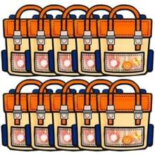 30 Bolsas de Regalo para Fiesta con Asa, Bolsas de Regalo Cumpleaños Reutilizables, Empaque de Fiesta Bonito para Dulces y Pequeños, para Almacenar Artículos Pequeños (Color )(Naranja) - Multicolor - Ver 9