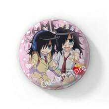 58mm 新款趣味动漫《丧女》黑木智子后室徽章胸针，动漫抱枕胸针，包包配饰装饰，朋友礼物，圣诞风格 - 58 mm - 查看 30