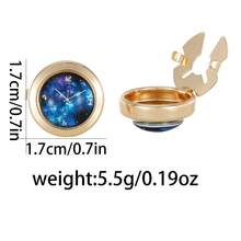 Clock Dial Pattern Button Cover , Fashionable Shirt Cufflinks, Collar Buttons, Brooch Buttons, Turtle Buttons, Sleeve Buttons, Clip Buttons, Ins Cufflinks Shirt Decoration, Fashionable And Versatile, Excellent Holiday Gifts, Deeply Loved By European And American Friends, Multiple Colors To Choose From 1PC - Nhiều màu - Xem 2