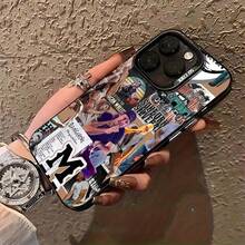 Idea de regalo para amantes del anime de POCOYO. Funda con patrón creativo. Funda para teléfono compatible con 17 Pro Max, 17 Air, 16 Pro Max, 15 Pro Max, 14 Pro, 13 Pro, 12 y 11. Funda personalizada para hombre y mujer. Excelentes regalos para novias, novios y familiares en Navidad y Halloween. - Negro - Ver 4