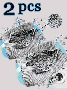 1/2PCS 鞋洗衣机袋，适用于洗衣机和烘干机的洗衣鞋清洁袋，可重复使用的洗衣袋网眼洗衣袋，适用于成人和儿童的鞋子，我们的鞋洗衣机袋，360° 鞋洗衣机袋 - 防变形，可机洗，可风干，保护性洗衣袋内衬厚羊毛，非常适合运动鞋和休闲鞋，