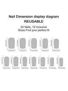 24 szt./zestaw europejskich i amerykańskich naklejek na paznokcie z motywem serca i miłości na Walentynki, słodkie, romantyczne naklejki na paznokcie, czerwone sztuczne paznokcie - Czerwony - Zobacz 7