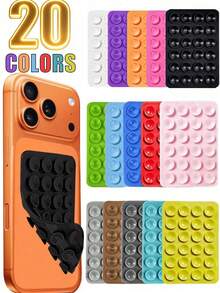 1/2pcs Silicone Suction Cup Phone Case Stand, Phone Holder, Octobuddy, Phone Accessories, Phone Stand, Phone Suction Cup, Octobuddy, Sticky Phone Holder, Phone Back Sticker, Sticky Phone Stand, Suitable For Smartphones