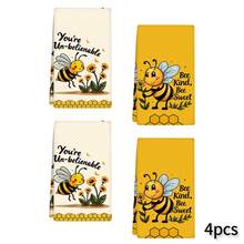 Bộ 2/4 khăn lau bát đĩa in hình ong, khăn sợi nhỏ siêu thấm hút hiện đại dùng cho nấu ăn, nướng bánh, rửa bát, lau dọn, khăn tay, khăn trà, mềm mại và thấm hút cao, trang trí nhà bếp, quà tặng cho hàng xóm, mẹ, sinh nhật, tân gia cho bạn bè, đồ dùng nhà bếp thiết yếu, nhu yếu phẩm hàng ngày. - Nhiều màu - Xem 13