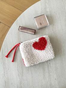 MEYOU FAIRY New Valentine's Day Collection, New Year's Love Dot Makeup Bag, Portable Handbag, Storage Bag, Toilet Bag, Tie Rope Makeup Bag, Cosmetics Storage Tissue Storage, Essential Travel Bag, Storage Bag, Women's And Girls' Sanitary Napkins Storage Bag, Inner Bag