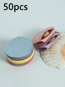 50/10/1件装超细纤维首饰袋，首饰包装袋，首饰礼品袋，婚礼生日回礼糖果袋，耳环手链项链时尚小巧收纳袋，派对、节日礼品包装袋 - CX-YX - 查看 1