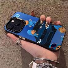 Funda de teléfono con acabado brillante de Hora de Aventuras adecuada para 17 Pro Max 17 Air 16 Pro MAX 15 Pro Max 14 Pro 13 Pro 12 11 Funda de teléfono personalizada para hombres y mujeres Son excelentes regalos para novias, novios y familiares para Navidad y Halloween - Negro - Ver 2