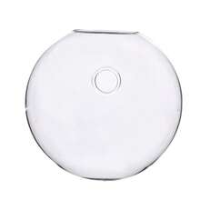 壁挂式玻璃生态瓶套装 - 自浇水水培种植箱，适用于家庭办公室装饰，手工圆形水晶花瓶 - 無色 - 查看 2