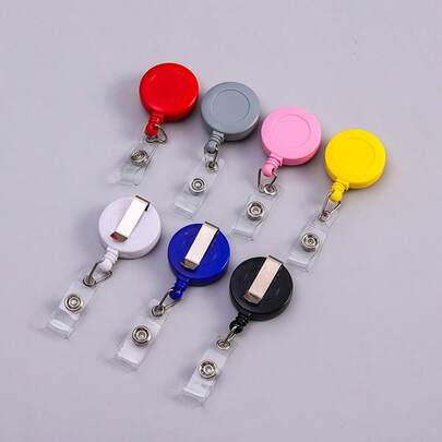 2 chiếc - Giá đỡ thẻ tên có thể thu gọn kèm kẹp thắt lưng, phụ kiện/đồ dùng văn phòng phẩm và trường học, rất phù hợp cho y tá, giáo viên, bệnh viện và văn phòng.