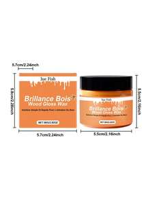 Juue FISH 80g Wood Care Polishing Beeswax Wooden Furniture Renovation New Bright Decontaminization Polishing Household Beeswax Natural Polishing Wax B - Polishing And Nourishing Wood And Leather Furniture. Suitable For Wooden Furniture, Leather, And Car Seats. - 80g - View 4