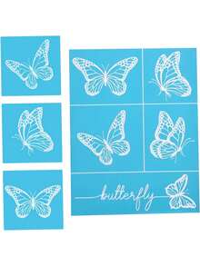 2piezas Plantilla De Transferencia Autoadhesiva De Malla Para Serigrafía Stencil Lavable Para Proyectos De Bricolaje y Decoración,36979360 - Amarillo Mostaza - Ver 5