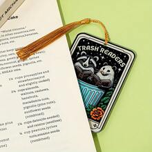 Whimsical Raccoon Bookmark With Tassel - Unique Animal Design, Perfect For Book Lovers, Suitable For Book Clubs, Gifts, And Everyday Reading - Multicolor - View 4