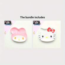 1pc Sanrio Hello Kitty Porcelain Serving Tray, Oval Polished White Plate With Red Bow Decor, Multifunctional Jewelry Holder Dish, Ideal For Holidays And Gifts, Especially Christmas And Thanksgiving, Made Of Shatterproof Material, Also Can Be Used As A Coffee Or Afternoon Tea Tray - Multicolor - View 12