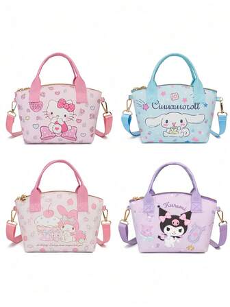  Sanrio Hello Kitty Crossbody Bag, Zipper Closure, Adjustable Strap, Cute Animal Print Synthetic Leather Wallet, Coin Purse, Women's Wallet, Birthday Gift (Blue), Hello Kitty Wallet, Daily Accessory, Playful Design, Secure Zipper Closure, Compact Handbag, Adorable Style, Durable Material, Compact Handbag, Must-Have For Kitty Lovers