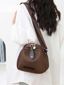 女士大容量布艺单肩包，新款时尚单肩包，女士休闲双肩包，中年妈妈包，女士包，斜挎包，新款大号包，布包，单肩，大容量，时尚妈妈包，适合通勤、旅行和旅游 - 彩色 - 查看 7