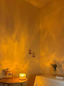 1pc Square Bedroom Night Light - USB Powered With Remote Control, 16 Color Changing, Adjustable Aurora Lighting, Colorful Water Wave Ripple Ambiance Lamp, Cozy & Romantic Bedside Crystal Lamp Decor - Multi-color light - View 7