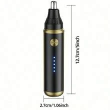 500mAh USB充电式电动鼻毛修剪器，无痛去除鼻毛、耳毛、眉毛和面部毛发，男女通用