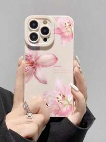 Flower 1pc Thick Shockproof Floral Painted Phone Case Compatible With IPhone 16/11/16pro/16plus/16promax/16e/15Promax/13/14/12/XS/XR/7G/8P, Galaxy S25/S25PLUS/S25 Ultra/A16/A36/A26/A56/A50/A12 - Multicolor - View 2
