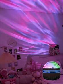 1个LED投影灯，多种颜色图案，遥控器，星空投影仪，卧室夜灯投影仪，水波投影仪，星空投影仪，家庭影院，天花板投影仪，圣诞装饰礼物，情人节礼物，露营，婚礼装饰，浪漫夜灯 - 彩色 - 查看 13