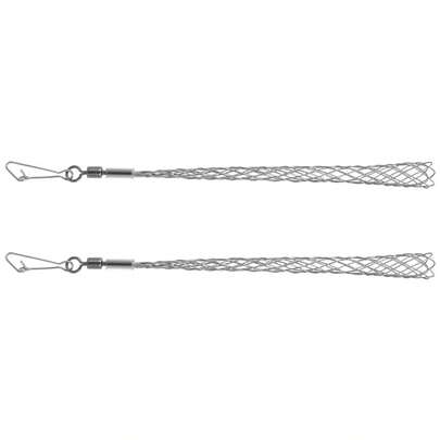 4/2 Pcs Cable Wire Pulling Grip Stainless Steel Cable PullerCable Sock For Cable Rods Anti Slip Wire Pulling Grip Electrician