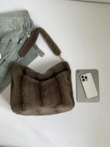 A Fashionable And Elegant New Autumn/Winter Solid Color Large Capacity Zipper Tote Bag For Women, Very Suitable For University, Work, Business, Commuting, Outdoor Activities, Travel And Outings For White-Collar Professionals. It Is An Ideal Choice For Work, Shopping, Attending Parties, Fashion Events, And Also Makes A Great Gift For Friends. - Multicolor - View 3