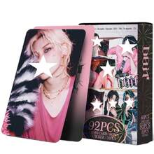92pc SKZ Personal Card Album DO IT Merchandise | 60pcs Personal Cards And 32pcs Stickers Lomo Cards, K-Pop Postcards, Double-Sided Printed Shiny Cards, Paper Material, Suitable For Birthday, Congratulations, Thank You And Other Occasions. - Multicolor - View 2