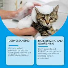Cat Cleaning Mousse, Gentle & Non-Irritating Pet Cleaning Foam