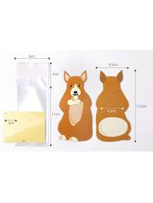 10张可爱卡通糖果包装卡，附赠食品袋，小零食卡通包装袋 - 彩色 - 查看 11