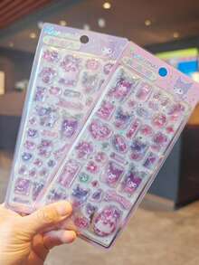 浮雕泡泡贴纸，钻石宝石贴纸，可爱漂亮，适合女孩，可用于装饰手机壳，粘性强，不易脱落，晶莹剔透（部分款式可能存在随机颜色差异） - 彩色 - 查看 6