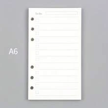 6孔活页内芯，45张/套，适用于A5和A6活页笔记本，笔记本和日记本的替换内芯 - 彩色 - 查看 20