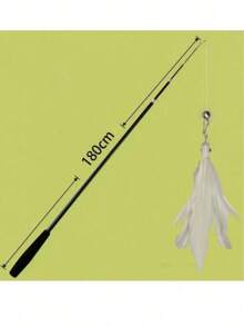 1.8米伸缩逗猫棒，4节360°灵活可更换，激发猫咪的快乐（颜色随机）