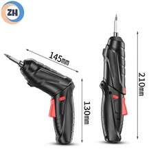 Juego de Herramientas Domésticas Recargables con Destornillador Eléctrico Multifuncional Ligero y Duradero Incluye Accesorios Adicionales - Multicolor - Ver 5