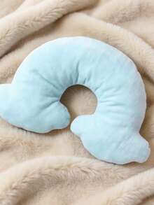 momscare 1 chiếc gối em bé hình mây và cầu vồng, mềm mại và thoải mái, đệm đỡ đầu cho trẻ sơ sinh, món quà hoàn hảo cho trẻ nhỏ. - Màu xanh nhạt - Xem 4