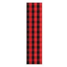 IOHOUZE Christmas Buffalo Plaid Runner Rug 2x8 Ft Outdoor Indoor Runner Rug Red Black Check Washable Hallway Runner Woven Cotton Checkered Kitchen Rug Christmas Decor For Entryway Hallway Kitchen,One-Size,RedandBlack2x8Runner - 紅黑雙色2x8Runner - 查看 9