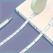 迷你软卷尺，双面弹力，便携式，适用于人体和布料测量 - 适用于缝纫、裁剪、编织等工艺 - 无铅耐用尺带