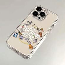 Funda para teléfono: Diseño creativo de gato y guitarra con temática espacial, compatible con iPhone 11, 12, 13, 14, 15, 16, 17 Pro Max, 15 Pro, 14 Plus, 11 Pro  Max.Cubierta protectora de cortina de plumas plateadas de alta transparencia, el regalo perfecto para diversas festividades o - Color mezclado 1-1146 - Ver 6