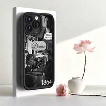 Funda para teléfono: Estilo Vampiro - Estilo Gótico de Damon Salvatore - Duradera y de Larga Duración| Protección| Antigolpes y Anticaídas| Mate Antideslizante| Moda de Lujo Ligero, Impresión UV| Compatible con iPhone 17/16/15/14/13/12/11/XS/XR/X/7/8/Plus/Pro/Max - Funda Suave de TPU Negra - Color 1 - Ver 7