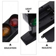 Toyvian Lámpara De Semáforo De Semáforo De Simulación De Luz De Carretera De Tráfico De De Señal De Cruce De Peatones para Niños Educativos De Juguetes De Letrero De Tráfico De Niños - como en la foto - Ver 3