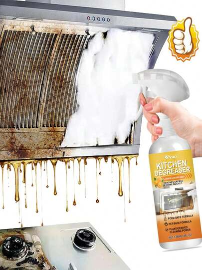 jakehoe Multi-Purpose Kitchen Degreaser - A Powerful Kitchen Degreaser Spray, Suitable For Kitchen And Stainless Steel Cookware, Effectively Removes Grease And Dirt From Household Items, Cookware, Range Hoods, Stoves, Garages, And Barbecue Grills. An Ideal Gift For Friends, Family, Valentine's Day, Eid Al-Fitr, And Holiday Parties. (Random Shipment Of New And Old Versions)