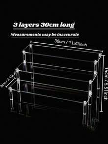 1pc Black Acrylic Multi-Tier Perfume Display Stand, Multifunctional Storage & Organization Rack. Room Decor, Cosmetics Storage.,Makeup Bag,Travel Essential - Black - View 11