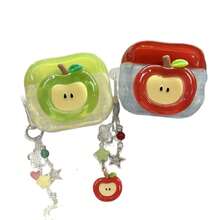 一套水晶苹果梨造型保护套，兼容苹果Pro 2、3/4，无线蓝牙耳机套，适合作为圣诞节和新年礼物 - 綠色 - 查看 7