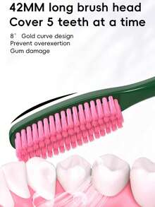 超长10000根刷毛成人软毛牙刷，深度清洁高品质牙刷 - 彩色 - 查看 7