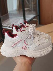 2026年秋季新款儿童时尚休闲轻便运动鞋，男女通用 - 白色 - 查看 3