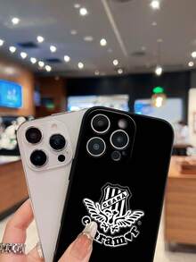 Funda para teléfono con diseño de logotipo de Ceará Compatible con fundas para teléfonos   17  16 Pro Max  15 Pro Max  13 y  12 Material brillante 2 en 1 duradero a prueba de golpes y elegante excelente opción para familiares amigos seres queridos novios / novias y regalos de Navidad y Año Nuevo - Negro - Ver 4