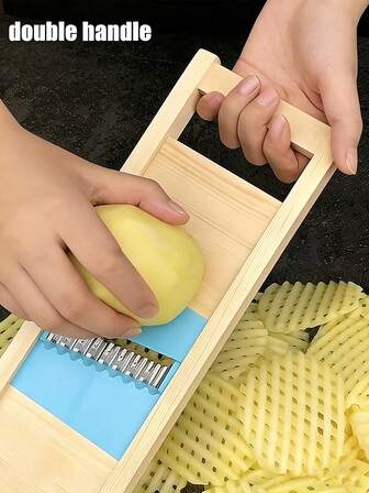 1个土豆波浪刀/切片器，波浪形刀片，适用于房车厨房，不含电池，房车厨房灶台配件