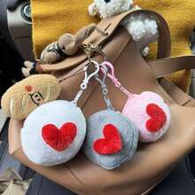 Valentine's Day Heart-Shaped Eye Mask, Valentine's Gift, Portable Travel Sleeping Mask, Couple's Fashionable & Personalized Mini Keychain Eye Mask - Multicolor - View 10