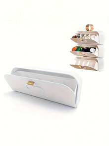 1个壁挂式抽屉收纳盒，用于存放内衣和袜子 - 轻质塑料收纳盒，婴儿房收纳，用于存放婴儿衣物 - 彩色 - 查看 6